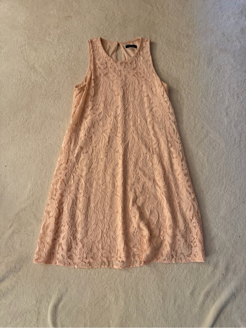 Tommy Hilfiger Blush Floral Lace A-Line Dress Size 8